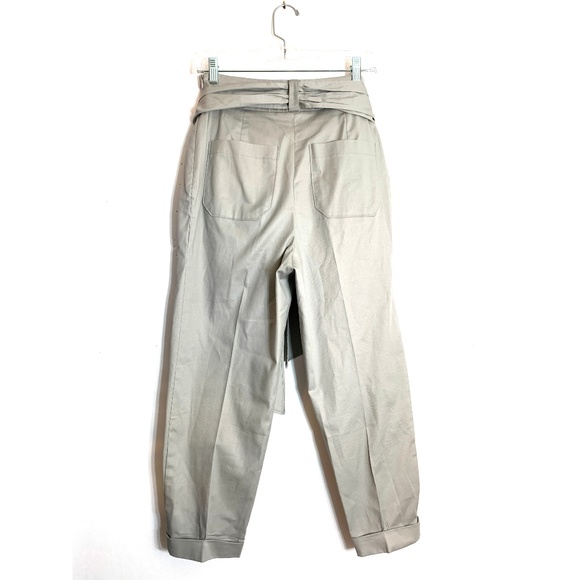 Anthropologie Gray Ankle Pants with Bow Detail - Picture 6 of 7